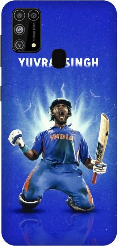 FRONK Back Cover for SAMSUNG Galaxy F41, YUVRAJ, SINGH, YUVI, INDIAN, PLAYER, RCB  (Blue, Hard Case, Pack of: 1)