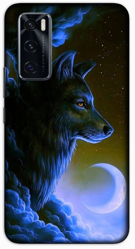 CROKIAN Back Cover for ViVO V20 SE Fox black Back Cover  (Multicolor, Hard Case, Pack of: 1)