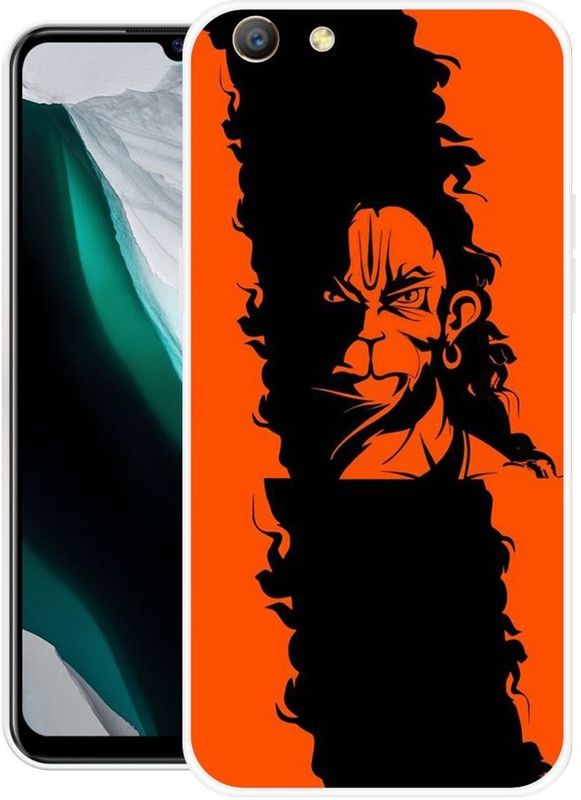 INDIALAND Back Cover for Oppo A57  (Black, Orange, Silicon, Pack of: 1)