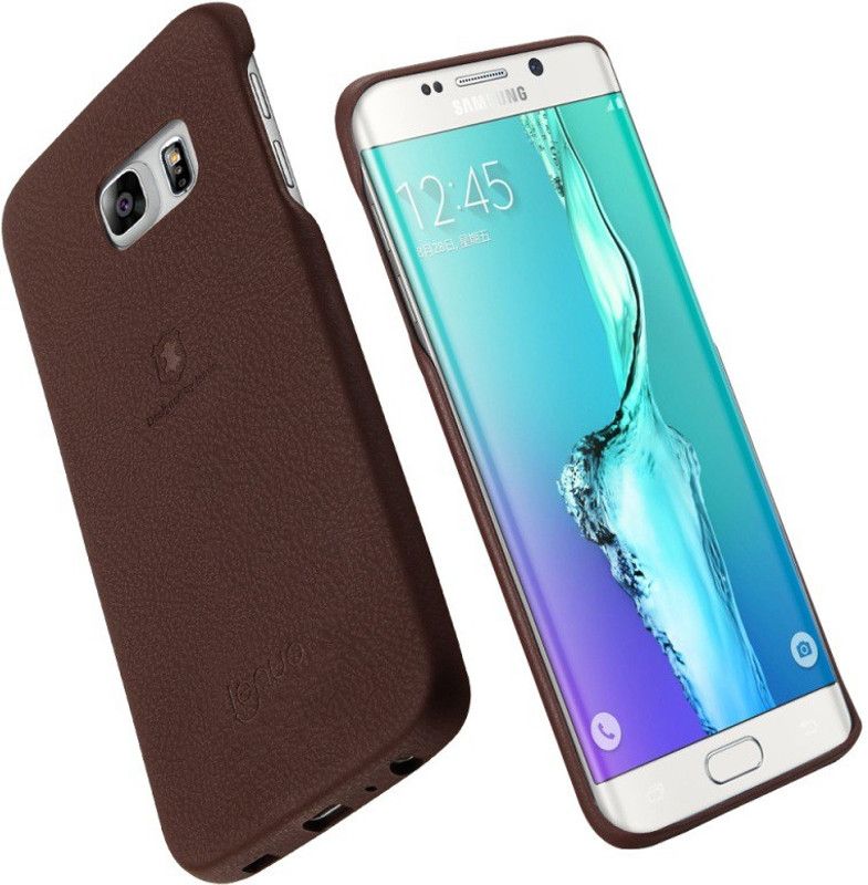 Lenuo Back Cover for Smasung Galaxy S6 Edge  (Brown)