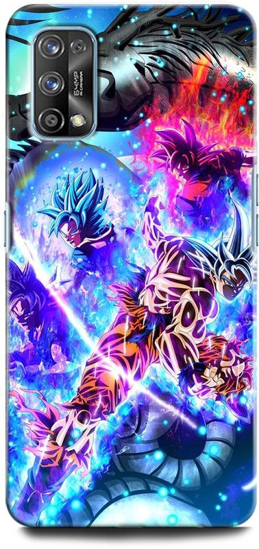 ORBIQE Back Cover for Realme 7 Pro RMX2170 GOKU, DRAGONBALLZ, ANIME, SUPERSAIYAN  (Multicolor, Hard Case, Pack of: 1)