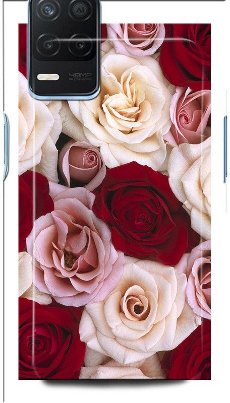 GRAFIQE Back Cover for Realme 8 5G LOVE, FLOWER, HEART, COUPLE, BIRD, ROSE  (Multicolor, Shock Proof, Pack of: 1)