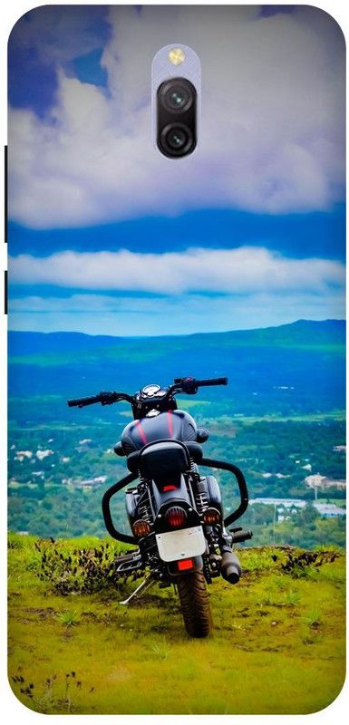 play fast Back Cover for Redmi 8A Dual, ROYAL, ENFIELD, BULLET, CLASSIC, BIKE, LOVER, RACER  (Blue, Hard Case, Pack of: 1)