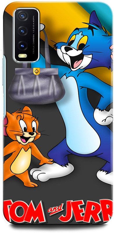GRAFIQE Back Cover for Vivo Y20A V2101 TOM AND JERRY, CARTOON NETWORK, CARTOON, JERRY, CUTE  (Multicolor, Shock Proof, Pack of: 1)
