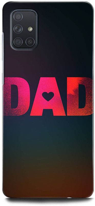 ORBIQE Back Cover for Samsung Galaxy A71 DAD LOVE, MY DAD IS MY HERO, FAMILY LOVE  (Multicolor, Hard Case, Pack of: 1)