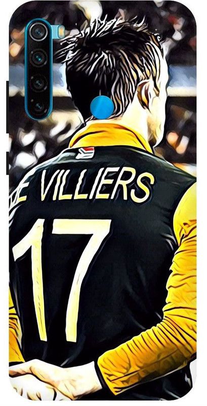 PICHKU Back Cover for REDMI NOTE 8-M1908C3JH-AB,DE,VILLIERS,SOUTH,AFRICA,PLAYER,RCB,IPL,CRICKETER,VIRAT,KOHLI  (Yellow, Hard Case, Pack of: 1)