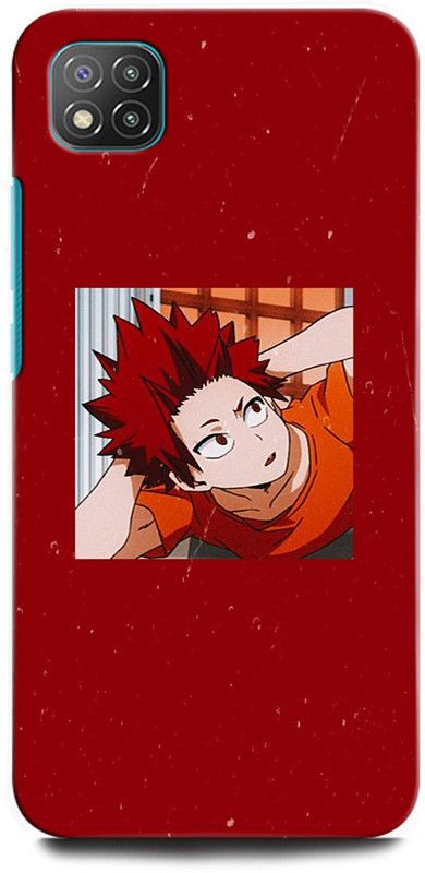 INTELLIZE Back Cover for POCO C3 MZB07RHIN KIRISHIMA EIJIROU, RED RIOT, ANIME, HERO, ACADEMIA  (Multicolor, Hard Case, Pack of: 1)