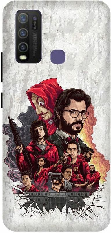 FRONK Back Cover for vivo Y50, vivo 1935, MONEY, HEIST, WEB, SERIES, PAPL, PROFESSOR, SPANISH  (White, Hard Case, Pack of: 1)