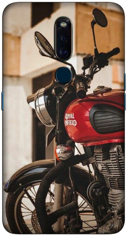 CROKIAN Back Cover for Oppo F11 Pro Royal enfield Back Cover  (Multicolor, Hard Case, Pack of: 1)