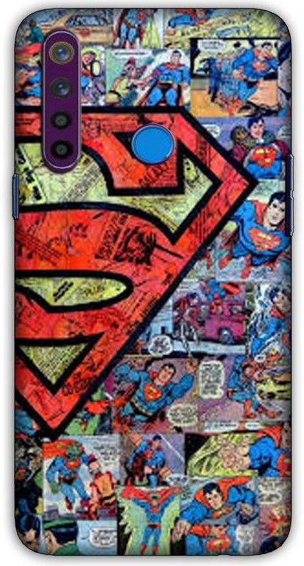 artocus Back Cover for Realme 5s, Realme 5s Superman logo, superman Printed Back Cover  (Multicolor, Hard Case, Pack of: 1)