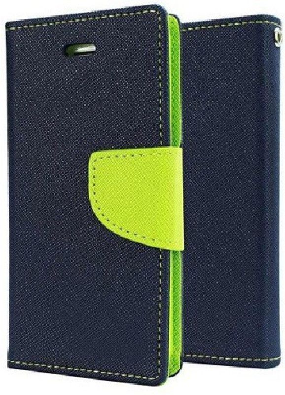 AmericHome Flip Cover for Samsung Galaxy M01, Model SM-M015GZBDINS  (Blue, Pack of: 1)