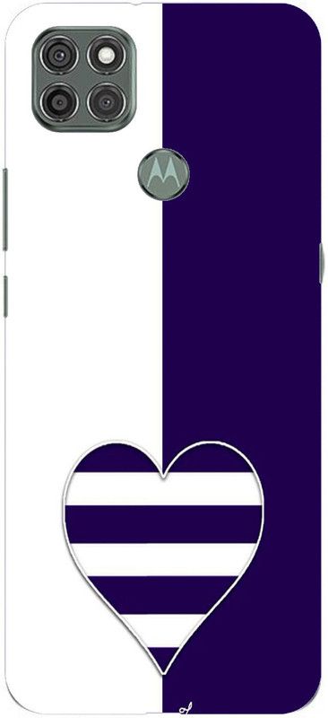MStyle Back Cover for Motorola Moto G9 Power  (White, Blue, Dual Protection, Silicon, Pack of: 1)