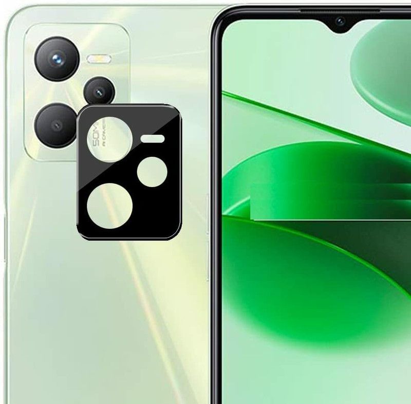 A3sprime Back Camera Lens Glass Protector for realme narzo 50A Prime, Full Coverage 9H Hardness Tempered Glass Camera Protector  (Pack of: 1)