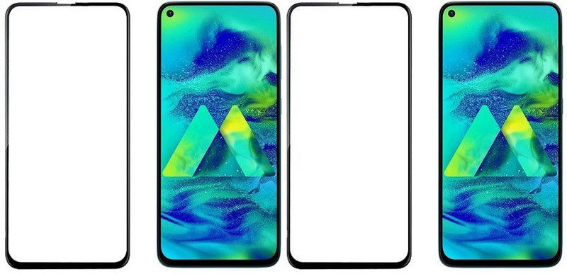 HOBBYTRONICS Edge To Edge Tempered Glass for Samsung Galaxy M40  (Pack of 2)