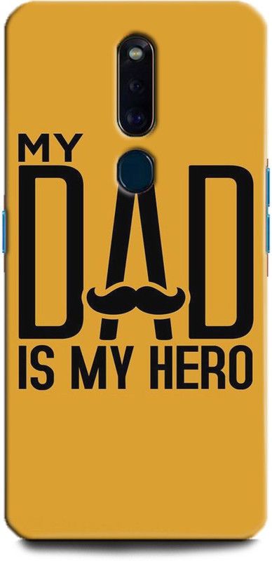 BARMANS Back Cover for Oppo F11 Pro / my dad is my hero, MY Dad, I love My Dad, Mom And Dad  (Multicolor, Shock Proof, Pack of: 1)