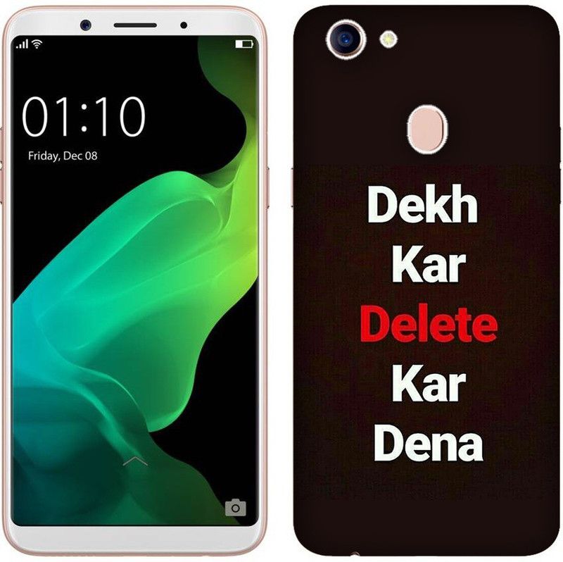 METOO Back Cover for Oppo F7, Text,Shayari, Funny Quote Designer Printed Back Cover, Print : 41  (Multicolor, Dual Protection, Silicon, Pack of: 1)