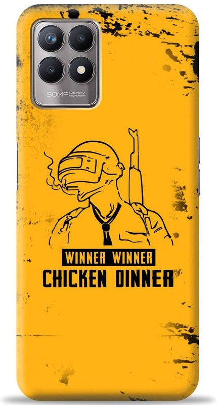Swagr Back Cover for Realme 8i  (Yellow, Shock Proof, Pack of: 1)