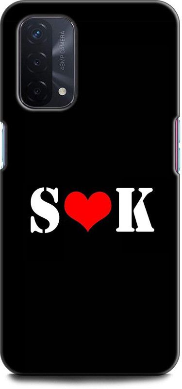 Afterglow Back Cover for Oppo A74 5G S K, S LOVES K, NAME, LETTER, ALPHABET, SK LOVE, HART  (Multicolor, Shock Proof, Pack of: 1)