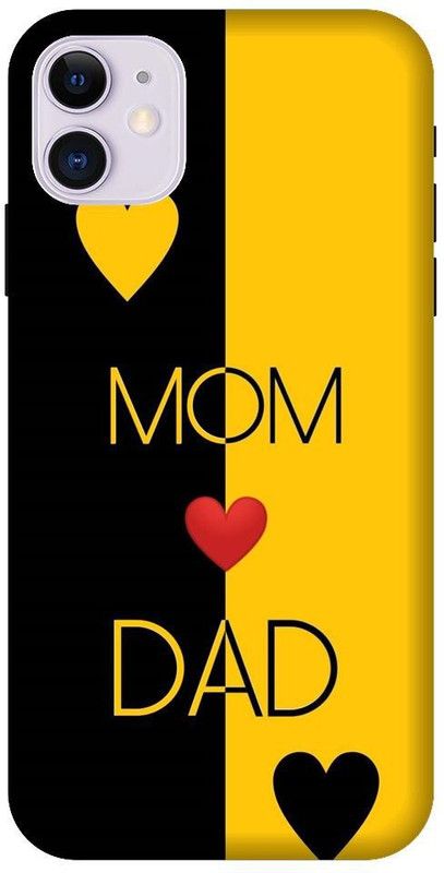 BYXIS Back Cover for iphone 11 Mom Dad, I love you mom dad, Mom Dad love, dad, mom, parents  (Multicolor, Shock Proof, Pack of: 1)