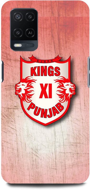 JUGGA Back Cover for OPPO A54, CPH2239, KINGS, 11, ELEVEN, PUNJAB, IPL, TEAM, LOGO  (Red, Hard Case, Pack of: 1)