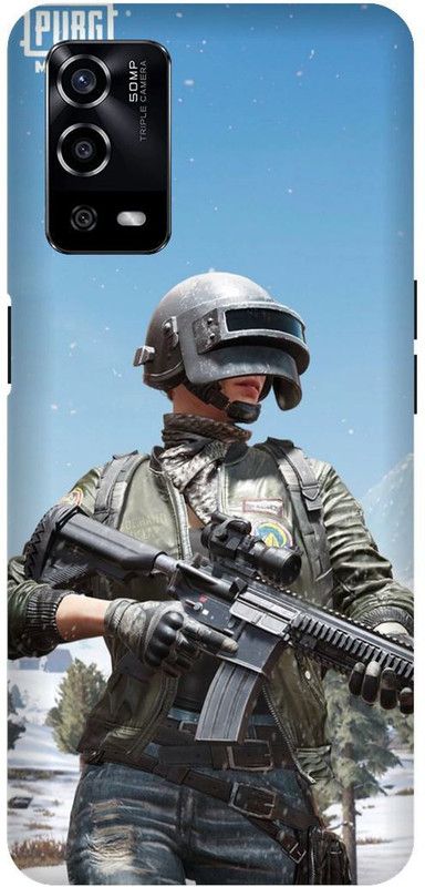 UMPRINT Back Cover for Oppo A55/CPH2325, Pubg Miramar Map Mapa Printed Back Cover  (Multicolor, Hard Case, Pack of: 1)