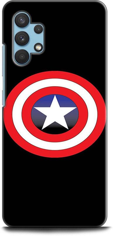 Afterglow Back Cover for SAMSUNG Galaxy A32 CAPTAIN AMERICA, AVENGERS, MARVEL, COMICS, SHEILD, SUPERHERO  (Multicolor, Shock Proof, Pack of: 1)
