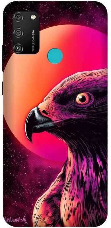 URCHIN Back Cover for Honor9A Eagle, Dark, Illuminati, Cool  (Multicolor, Shock Proof, Pack of: 1)