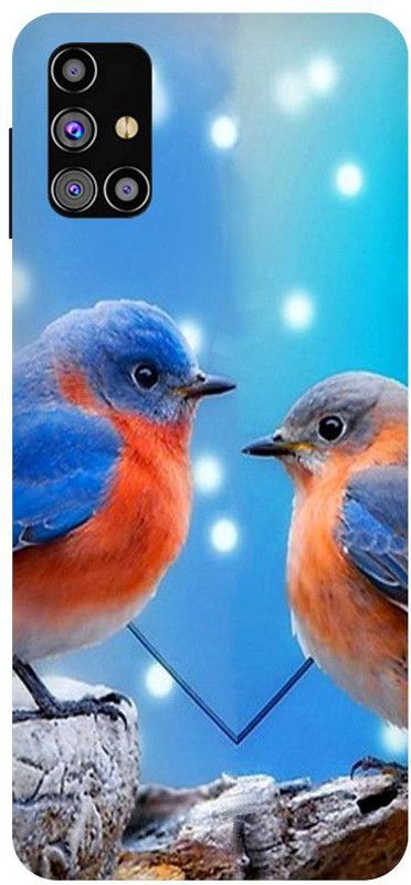 URCHIN Back Cover for Samsung M31 Birds, Sweet birds, cute, Nature, Love birds, Love  (Multicolor, Shock Proof)