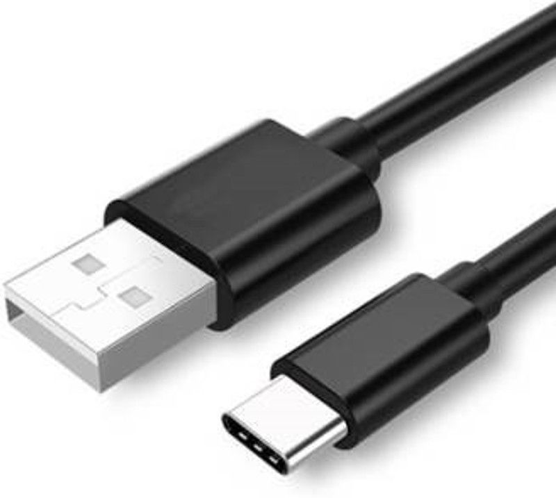 RUNEECH USB Type C Cable 1 m TYPE-C-CABLE  (Compatible with MOBILE, TABLET, MP3 PLAYER, BLUETOOTH, Black, One Cable)