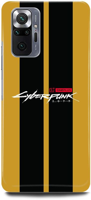 JUGGA Back Cover for Redmi Note 10 Pro Max, CYBERPUNK, GAME, LOGO, SIGN  (Yellow, Hard Case, Pack of: 1)