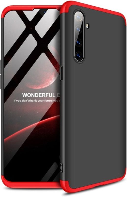 MatteSmoke Front & Back Case for Realme X2  (Red, Dual Protection, Pack of: 1)