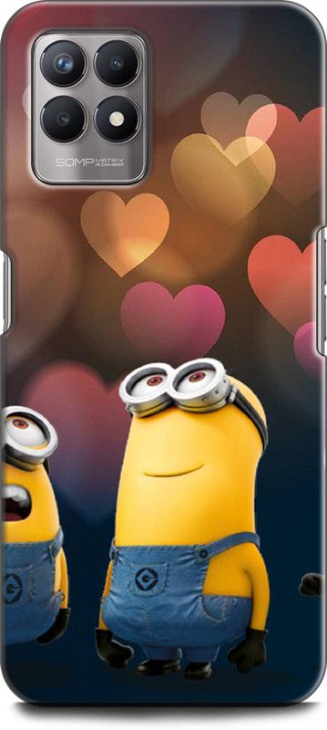 Dronk Back Cover for Realme 8i, RMX3151 MINIONS, CUTE, FUNNY, CARTOON, MINIONS CUTE, CUTE  (Multicolor, Dual Protection, Pack of: 1)