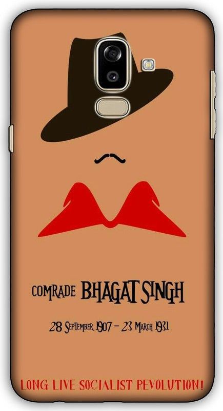 CROKIAN Back Cover for Samsung Galaxy J8 Bhagat singh Back Cover  (Multicolor, Hard Case, Pack of: 1)