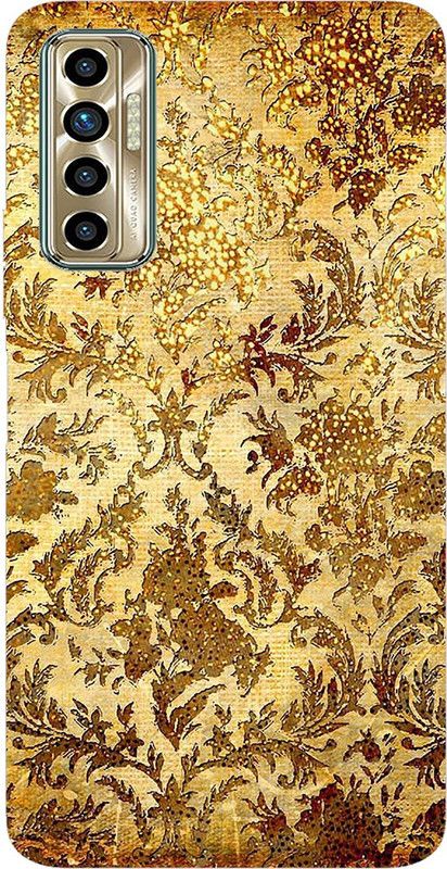 SmartNxt Back Cover for Tecno Camon 17 Pro  (Gold, Flexible, Silicon)