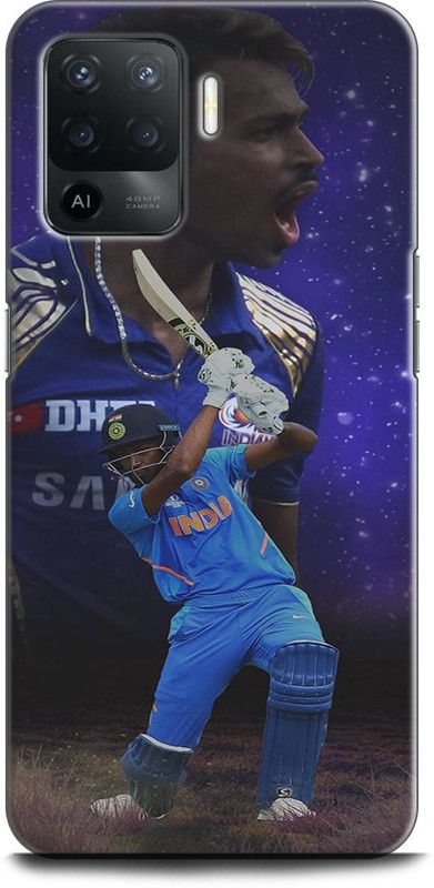 Afterglow Back Cover for Oppo F19 Pro, CPH2285 HARDIK PANDAY, SPORTS, CRICKET, PLARYS  (Multicolor, Shock Proof, Pack of: 1)