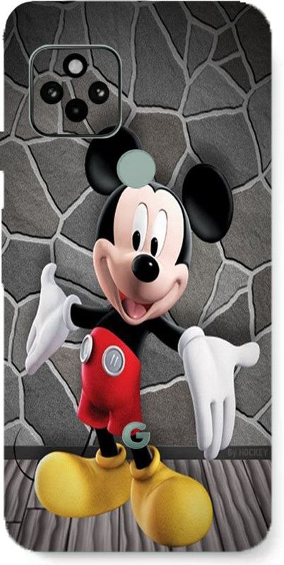 BUGGU Google Pixel 5 Mobile Skin  (Ultra Super Mickey Mouse Skin With High Matte Finish.)