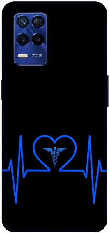 Bluvver Back Cover for Realme 8s 5G , RMX3381, Printed heartbeat Back Cover  (Multicolor, Hard Case, Pack of: 1)