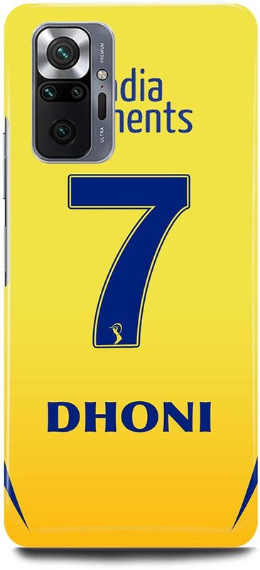 JUGGA Back Cover for Redmi Note 10 Pro Max, MS, DHONI, MAHENDRA, SINGH, DHONI  (Yellow, Hard Case, Pack of: 1)