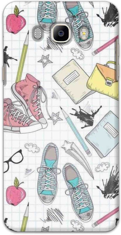 NDCOM Back Cover for Samsung Galaxy J8 School Pattern Printed  (Multicolor, Hard Case, Pack of: 1)