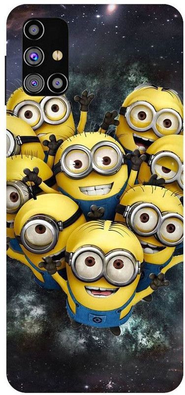 URCHIN Back Cover for Samsung M30s Minions, Cute minions, funny, cute  (Multicolor, Shock Proof, Pack of: 1)
