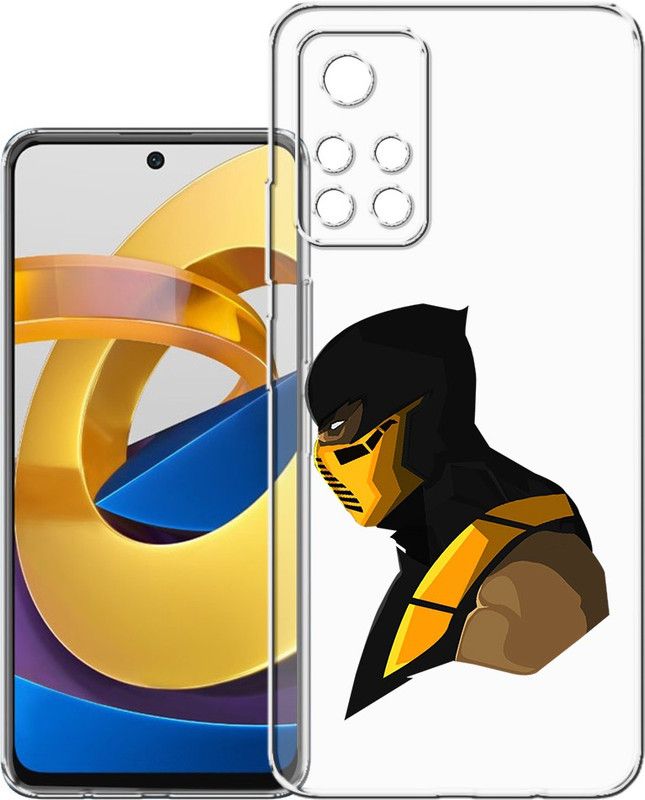 HANIRY Back Cover for Poco M4 Pro 5G, MZB0BGVIN back cover, MORTAL KOMBAT SCORPION, Designer, PNG_5  (Multicolor, Flexible, Silicon, Pack of: 1)
