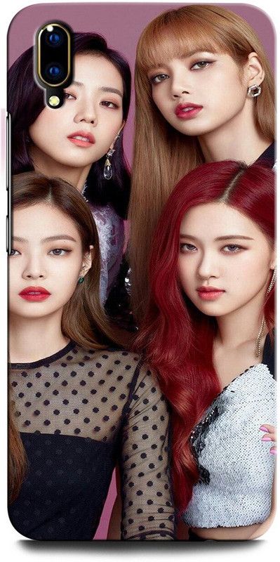 GRAFIQE Back Cover for Vivo V11 Pro 1804 LISA, JENNIE, ROSE, JISOO, BLACK PINK GIRL  (Multicolor, Shock Proof, Pack of: 1)