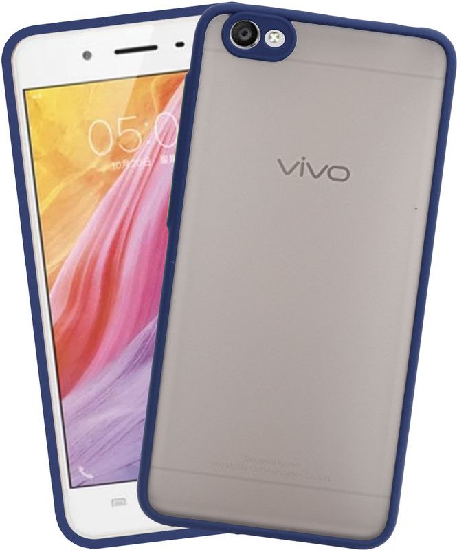 VAKIBO Back Cover for VIVO Y55  (Blue, Grip Case, Pack of: 1)