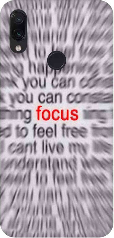 Inkzz Focus Mobile Skin - Only Back for Redmi Note 7 Mobile Skin  (Multicolor)