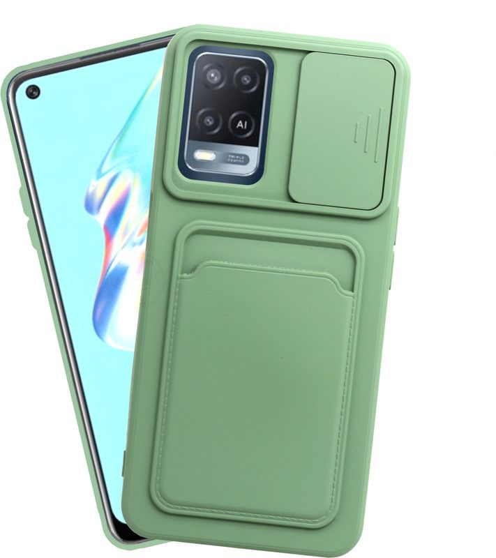 VAKIBO Back Cover for Oppo A54  (Green, Grip Case, Pack of: 1)