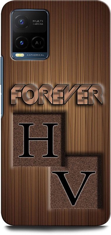 INTELLIZE Back Cover for Vivo Y21A HV, H LOVE V, V LOVE H, H LETTER, V LETTER, HV NAME  (Multicolor, Hard Case, Pack of: 1)