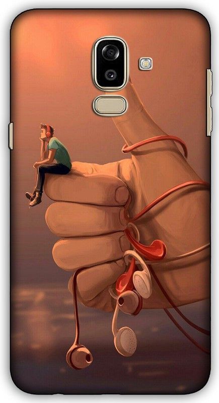 CROKIAN Back Cover for Samsung Galaxy J8 Music lover Back Cover  (Multicolor, Hard Case, Pack of: 1)
