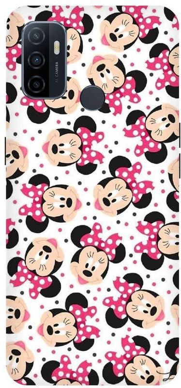 URCHIN Back Cover for Oppo A53 minnie mouse, mickey mouse, cartoon, funny, cute, love, Disney  (Multicolor, Shock Proof, Pack of: 1)