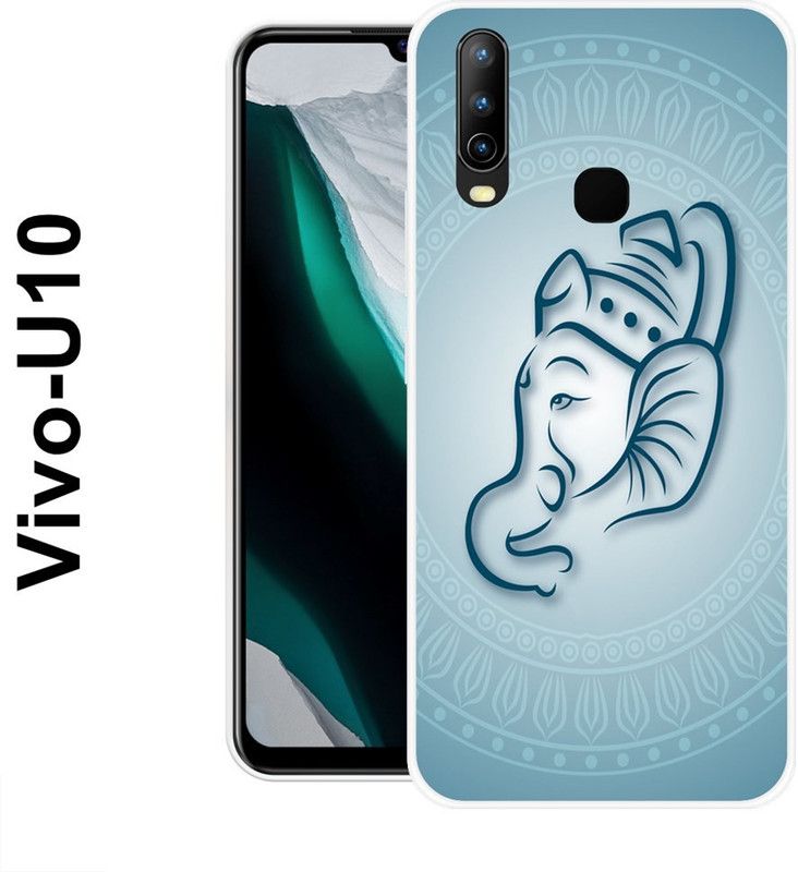 SIMAWAT Back Cover for Vivo U10, Vivo Y12, Vivo Y15, Vivo Y17  (Blue, White, Grip Case, Silicon)
