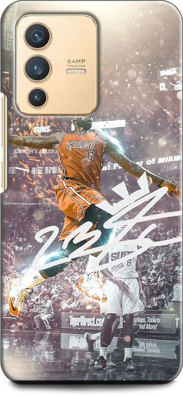 INDICRAFT Back Cover for Vivo V23 5G, V2130 BASKETBALL, MICHAEL JORDAN, SPORTS  (Multicolor, Shock Proof, Pack of: 1)